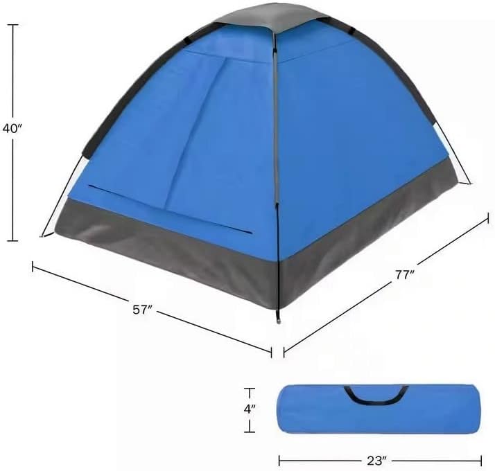 2 Person Camping Tent with Rain Fly and Carrying Bag - Lightweight Outdoor Tent for Backpacking, Hiking, or Beach Use by Wakeman Outdoors - Image 6