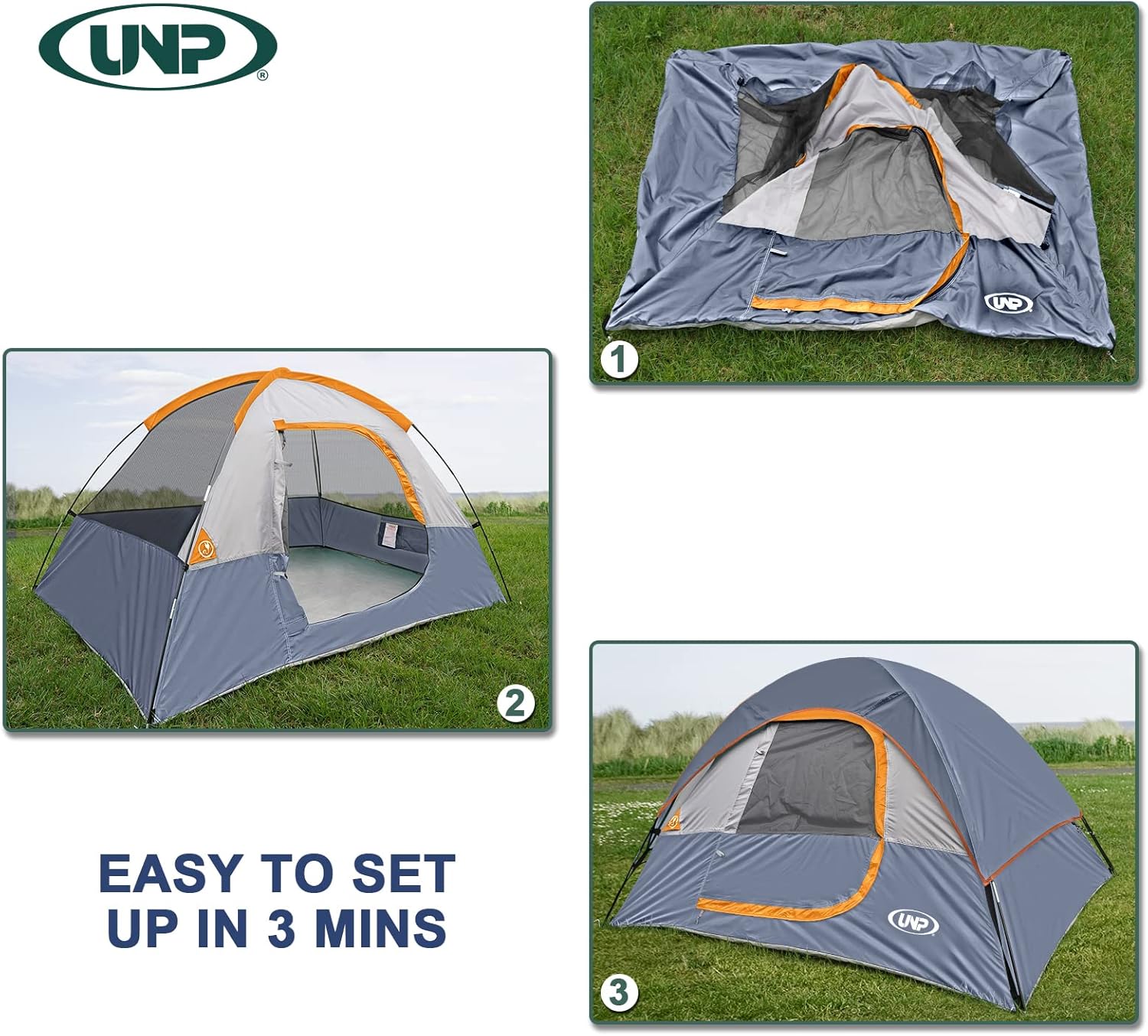 Camping Tent 2 Person, Waterproof Windproof Tent with Rainfly Easy Set up-Portable Dome Tents for Camping… - Image 6