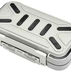 OriGlam Fishing Tackle Storage Box, Double Sided Waterproof 16 Compartments, Tackle Storage Organizer Box, Fishing Lure Box Storage Containers (Gray)