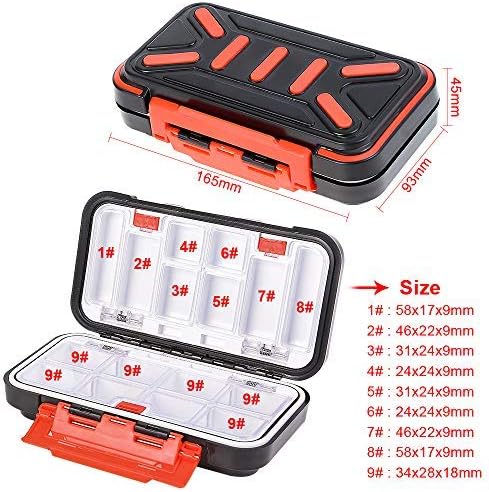 OriGlam Fishing Tackle Storage Box, Double Sided Waterproof 16 Compartments, Tackle Storage Organizer Box, Fishing Lure Box Storage Containers (Gray) - Image 5
